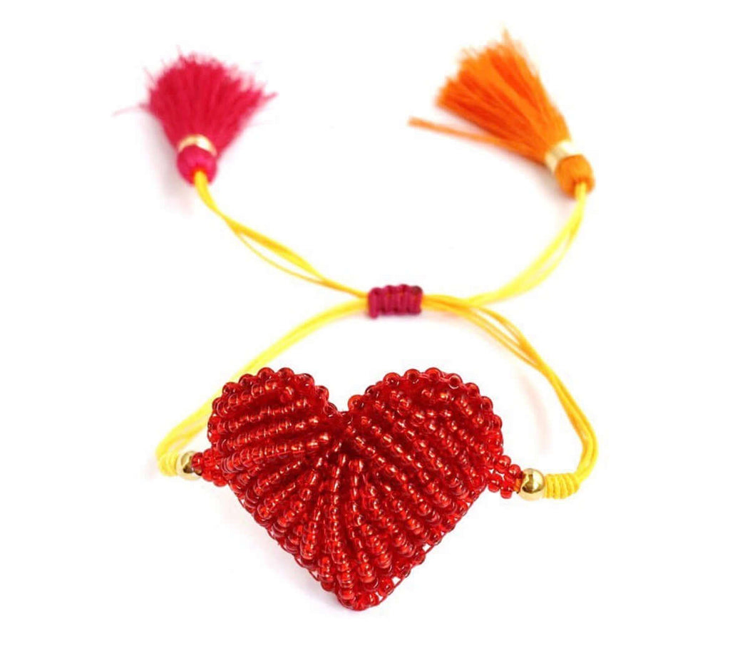 Red Heart Bracelet - Wayra Beachwear