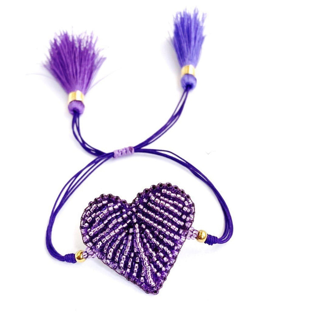 Purple Heart Bracelet - Wayra Beachwear