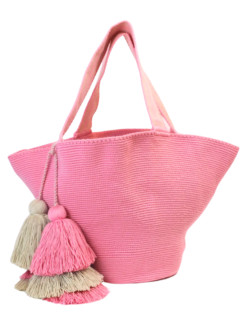 Pink Wayúu Beach Bag - Wayra Beachwear