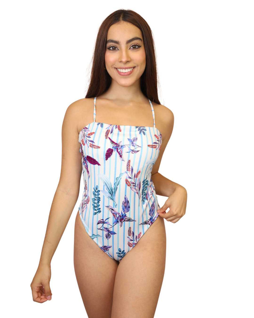 Essential Blue Stripes One Piece - Wayra Beachwear