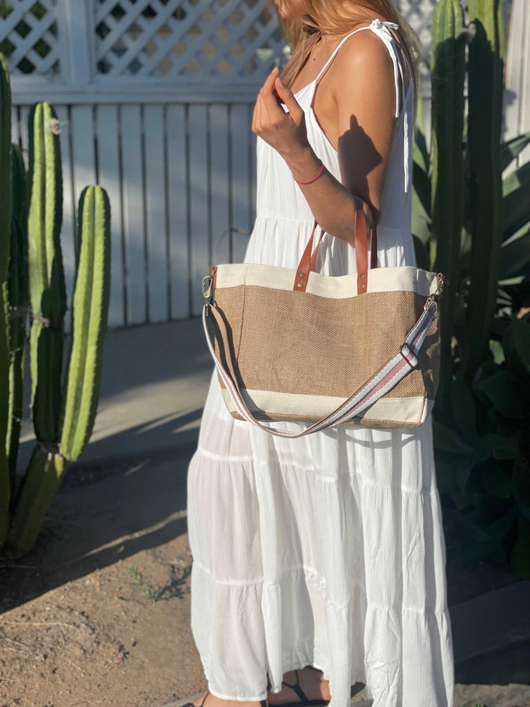 Jute crossbody tote - Wayra Beachwear