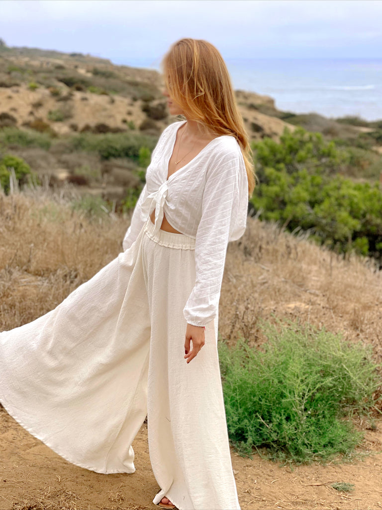 Flared Sand Pants
