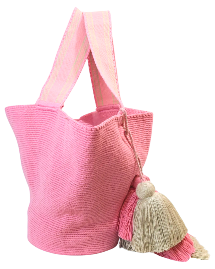 Pink Wayúu Beach Bag - Wayra Beachwear